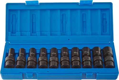 Miniatura 2 de Grey Pneumatic (1210UMSD) Juego de 10 llaves tubo hexagonales universales semi-profundas de 3/8 de pulgada, sistema métrico