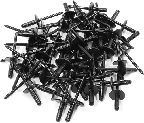 Jiozermi 60 remaches de aluminio de tres pliegues, 3/16 pulgadas x 5/8 pulgadas, surtido de remaches ciegos, remaches ciegos para reventar, remaches