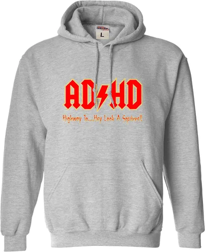 Miniatura 8 de Go All Out Sudadera con capucha para hombre y mujer con texto en inglés "Highway To Hey Look A Squirrel