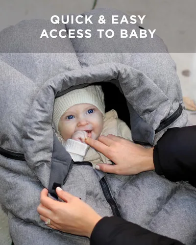 Miniatura 4 de 7AM Enfant Fundas de asiento de automóvil, funda de bebé Cocoon para niños y niñas, repelente de lluvia y nieve, transpirable, resistente al viento
