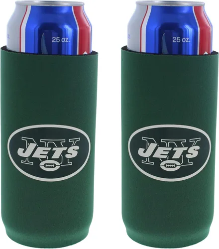 Miniatura 8 de Football Team Logo Tall Boy 2-Pack Can Holder Coozie Beverage Insulator - Fits 24oz - 25oz Cans (Chicago Logo Shadow (Bears))