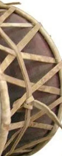 Miniatura 3 de Damaru - Tambor de mano de madera, instrumento musical popular nepalí, tallado a mano, para diversión, grupos de músicos de todas las edades