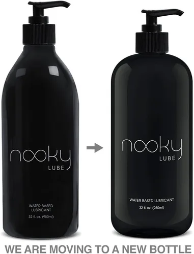 Miniatura 4 de Nooky Lubricante. Natural no es pegajoso Base Agua Lubricante personal., 32 onza, Negro, 1