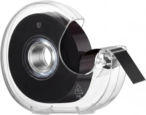 Zubebe 1 rollo de cinta magnética (0.75 pulgadas de ancho x 26 pies de largo) dispensador de cinta magnética flexible adhesiva con respaldo adhesivo