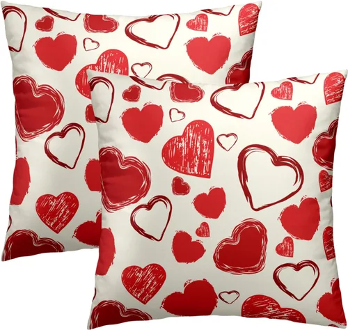 Miniatura 14 de Juego de 2 fundas de cojín decorativas con bandera americana y flores de amapola roja y azul, 16 x 16 pulgadas, fundas cuadradas para sofá, sillón