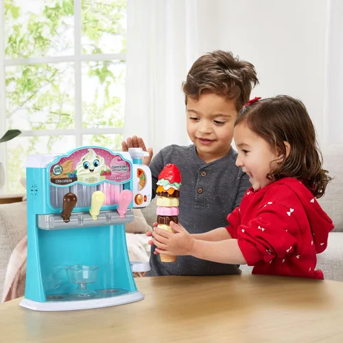 Miniatura 6 de LeapFrog Count and Swirl - Juego para hacer helados para niños a partir de 2 años, color azul