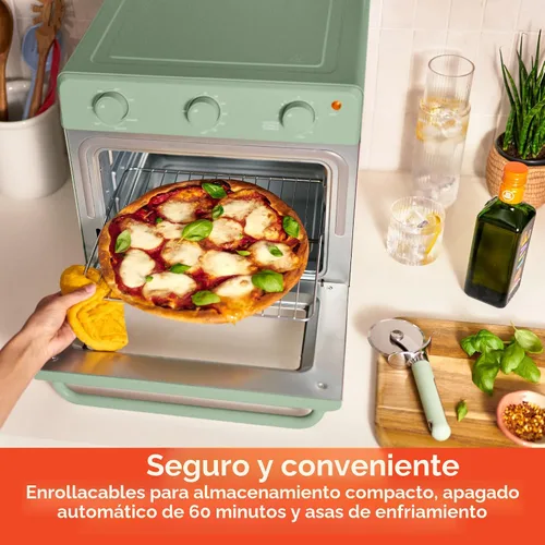 Miniatura 7 de bella Horno tostador Air Fry, 7 opciones de cocción preestablecidas, bandejas con revestimiento EverGood incluidas aptas para lavavajillas, apagado