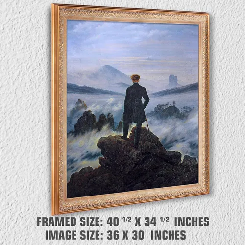 Miniatura 730 de A&T ARTWORK Campo de trigo con cipreses de Van Gogh Las reproducciones de arte clásico mundial, impresiones en lienzo giclée para decoración