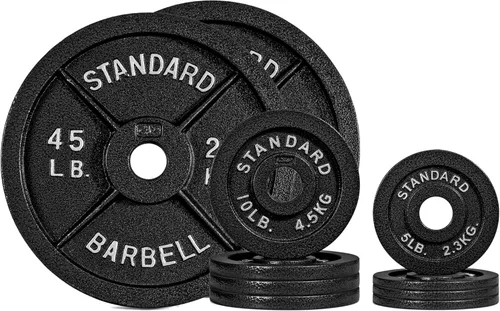 Miniatura 15 de CAP Barbell 2-Inch Olympic Cast Iron Plate Weight Set 75-285 lbs Multiple Options