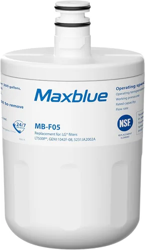 Maxblue Filtro de agua para refrigerador 5231JA2002A, repuesto para LG® LT500P®, ADQ72910911, GEN11042FR-08, LFX25974ST, ADQ72910901, ADQ72910907,