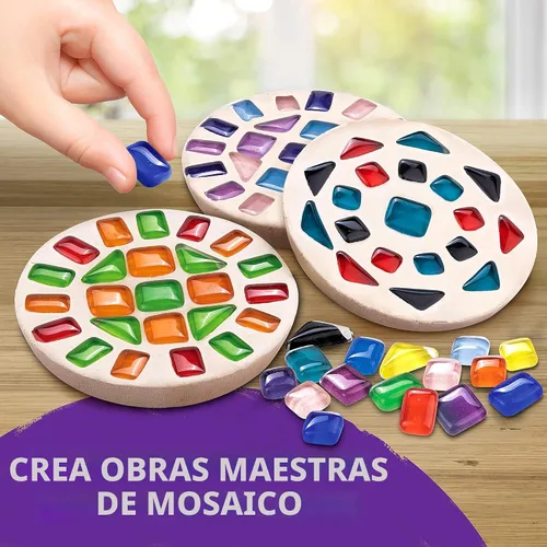 Miniatura 3 de Kit de Arte y Manualidades Mega de National Geographic para Niños – Kit de Mosaico, Kit de Pintura de Aplicación y Kit de Cerámica de Arcilla