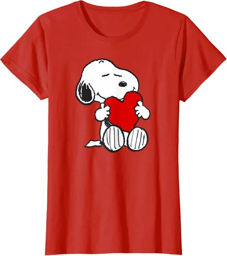 Miniatura 39 de Peanuts Camiseta de San Valentín Snoopy Hugging Heart, Negro