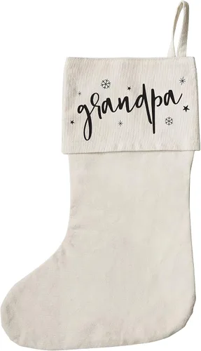 Miniatura 8 de The Cotton & Canvas Co. calcetín de Navidad para regalos, bolsa de regalo y decoraciones navideñas