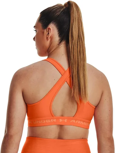 Miniatura 5 de Under Armour - Sujetador deportivo de medio impacto, con espalda cruzada, para mujer