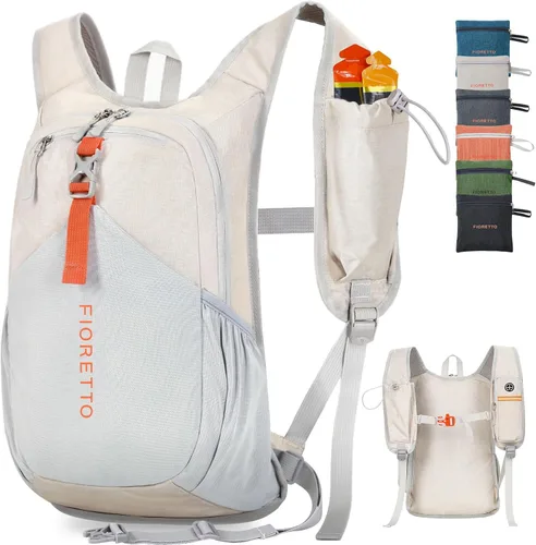 Miniatura 12 de FIORETTO Mochila de 10L para senderismo para mujeres y hombres, mini mochila plegable, ligera, mochila pequeña de día para camping, viaje, al aire