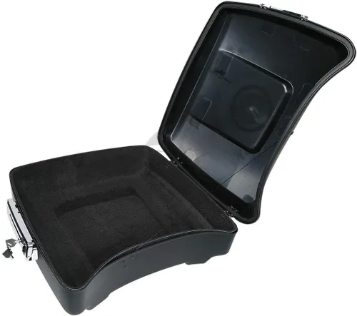 Miniatura 6 de TCT-MOTORPARTS Soporte Completo Negro de Maletero de Equipaje Cortado para Tour y Respaldo de Montaje Compatible con Harley Road Glide Street Glide