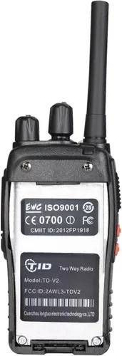 Miniatura 9 de TID TD-V2 Walkie Talkies para adultos con auricular y 8 baterías, radios de 2 vías, Walkie Talkies de largo alcance con radio bidireccional