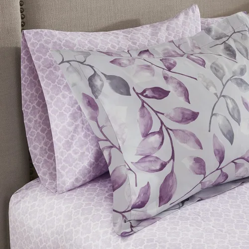 Miniatura 3 de Madison Park Essentials Cómodo edredón de cama en una bolsa con juego completo de sábanas de algodón - Diseño floral moderno para todas