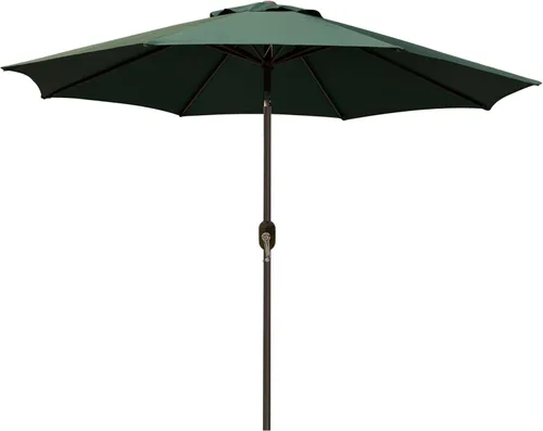 Miniatura 11 de Blissun - Sombrilla de aluminio para patio al aire libre de 9 pies, sombrilla de mesa para exteriores, sombrilla de jardín, sombrilla de mercado