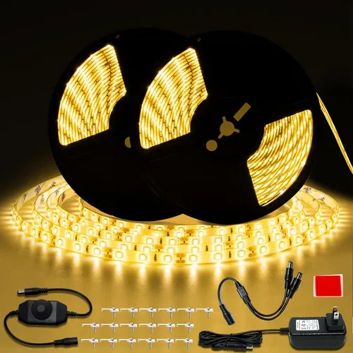 Miniatura 11 de Unidades de tiras de luz LED a prueba de agua, SMD 2835 LEDs 12V, Tiras de luz de cinta LED de 12V