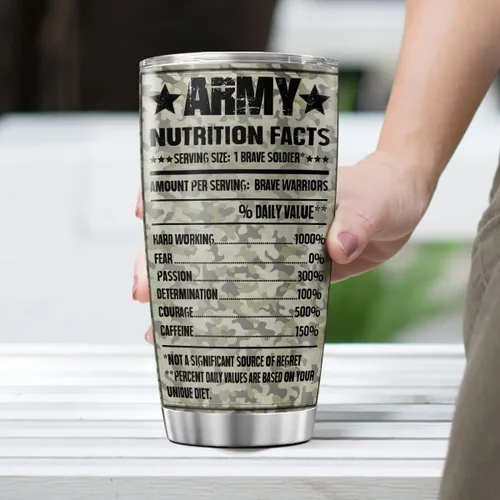 Miniatura 4 de CUBICER Vaso de café de viaje del ejército con tapa aislada, taza patriótica de acero inoxidable de 20 onzas, regalos para papá jubilado, mujeres