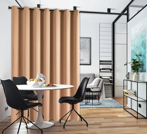 Miniatura 56 de PI Cortinas opacas para dormitorio, tratamiento de ventana con aislamiento térmico de anillo superior, cortinas oscurecedoras de habitación