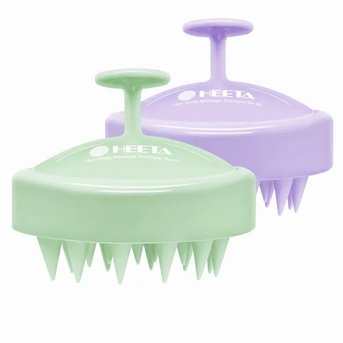 Miniatura 19 de HEETA Masajeador para el cuero cabelludo para el crecimiento del cabello, cepillo de champú de silicona para el cuero cabelludo, cepillo exfoliante
