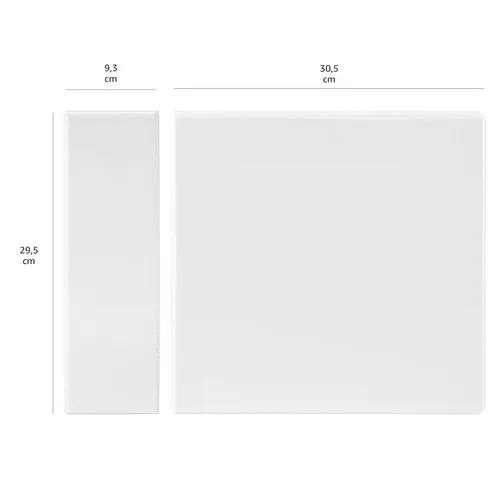 Miniatura 6 de Amazon Basics Archivadores de 3 argollas de 3 pulgadas, organizador con argollas en D, 2 paquetes, para la escuela, oficina en casa, color blanco