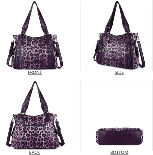 Miniatura 2 de Angel Kiss Bolsos de mano para mujer con asa superior, espacioso y casual, bolso de hombro de poliuretano para mujer