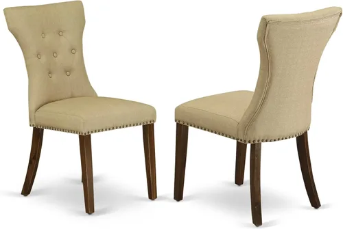 Miniatura 4 de East West Furniture DLGA5-ANA-03 - Juego de mesa y sillas de cocina de 5 piezas, incluye una mesa de comedor redonda con gotas y 4 sillas de comedor