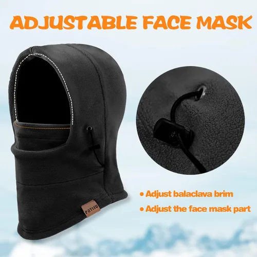 Miniatura 4 de Pasamontañas para niños a prueba de viento, máscara de esquí, capucha, máscara facial, calentador de cuello para clima frío, gorro de invierno