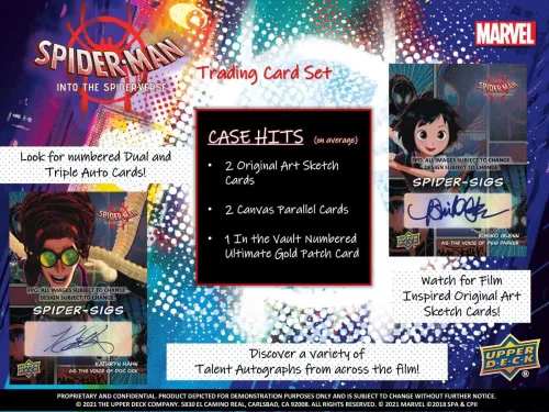 Miniatura 3 de ¡Caja de aficionada de Spider-Man de Marvel de Upper Deck de 2022 Into The Spider-Verse sellada de fábrica! Tarjetas lenticulares Chase
