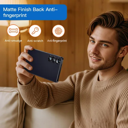 Miniatura 6 de Funda delgada diseñada para Samsung Galaxy S25+ Plus, acabado mate fino como papel, antihuellas dactilares y no se pone amarillento, funda ultra