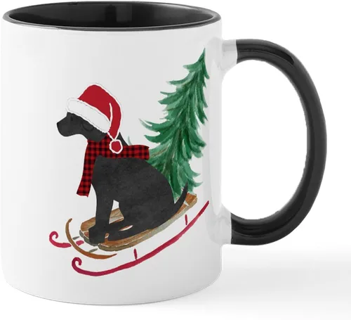 Miniatura 23 de CafePress Black Lab Mug Taza de café de cerámica de 11 oz (11.0 fl oz)