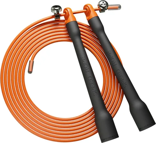 Miniatura 8 de Cuerda de saltar ultraligera con asas ergonómicas negras, cable de PVC, longitud ajustable, para entrenamiento cardiovascular, crossfit, boxeo