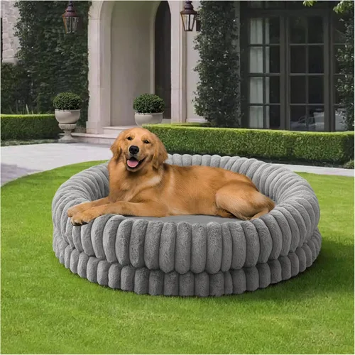 Miniatura 15 de BALANCE Cama de lujo para perros en forma de dona, camas redondas de 23 pulgadas para perros pequeños, lavable, cama ortopédica calmante
