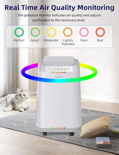 Miniatura 6 de Nuwave OxyPure ZERO - Purificador de aire inteligente, gran área de hasta 2,002 pies cuadrados, filtración de aire dual de 4 etapas, rejillas