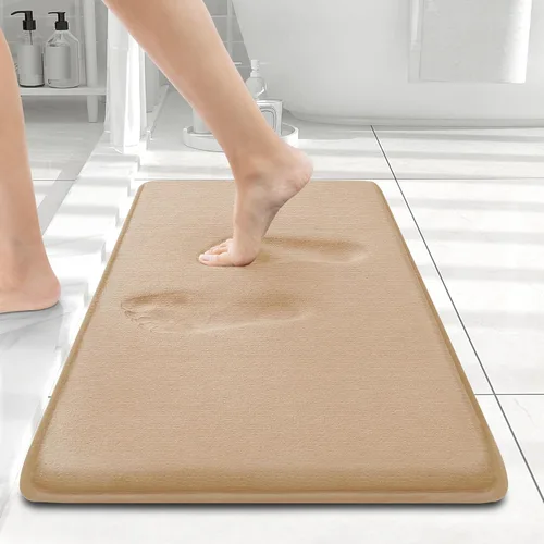 Miniatura 145 de Smiry Tapetes de Baño de Espuma Viscoelástica 36 x 24 pulgadas, Tapetes de Baño Extra Suaves y Absorbentes, Alfombra Antideslizante Lavable