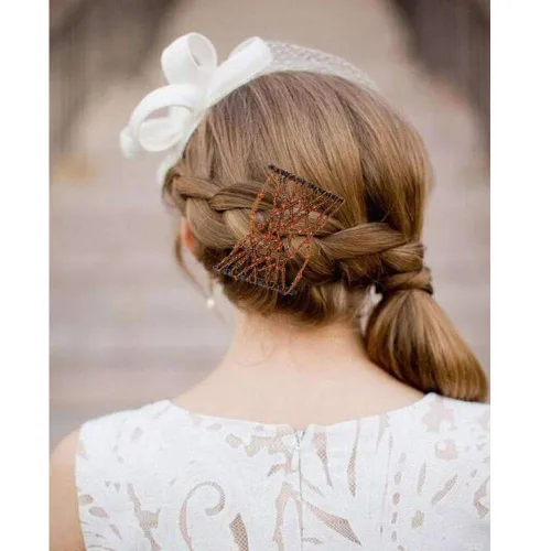 Miniatura 7 de 3 piezas de accesorios para el cabello con cuentas elásticas vintage mágicas para mujeres, señoras, niñas, pinzas elásticas para el cabello
