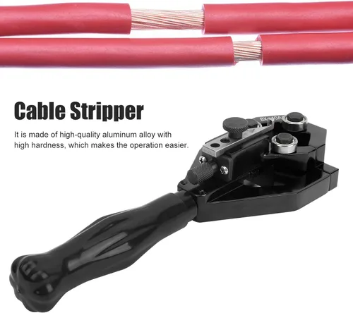 Miniatura 3 de Pelacables de mano, ergonómico multifunción herramienta de corte de cables para electricistas, hogar, aleación de aluminio BX 40A B 20 a 1.575 in, 1