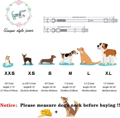 Miniatura 6 de Unique style paws Collar de perro para el día de Pascua con pajarita, collar de cachorro de cuadrícula azul y rosa para niños pequeños, medianos