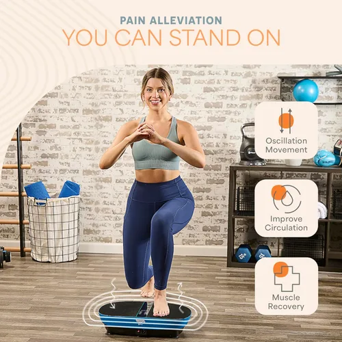 Miniatura 5 de Lifepro Vibration Plate Exercise Machine Models with EMS, LED or Auto Start Features — Oscillation Shake Board with Remote & Non-Slip Surface