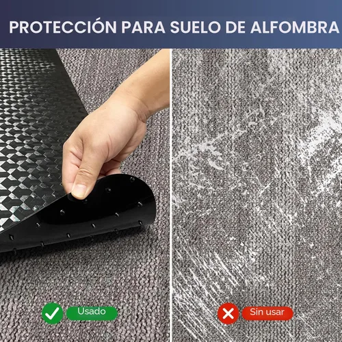 Miniatura 4 de Vicwe Alfombrilla para Silla de Oficina para Alfombra, 48"x36" Protector de Suelo Antideslizante Impermeable Alfombrilla para Silla de Escritorio