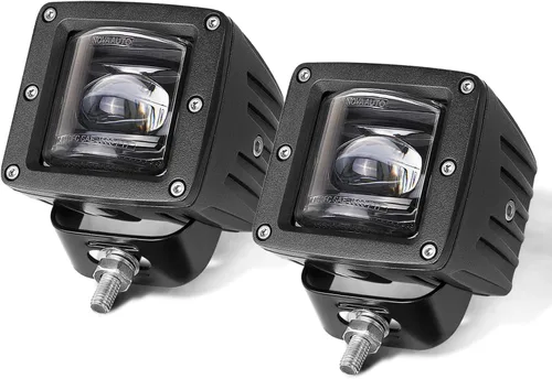 3" SAE luces antiniebla LED legales para la calle, aprobadas por DOT, cubos LED cuadrados, cápsulas de luz antiniebla de haz trun-cado, 2 piezas