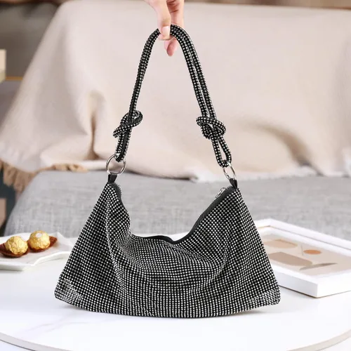 Miniatura 2 de Covelin Bolso de mano de diamante brillante de moda para mujer