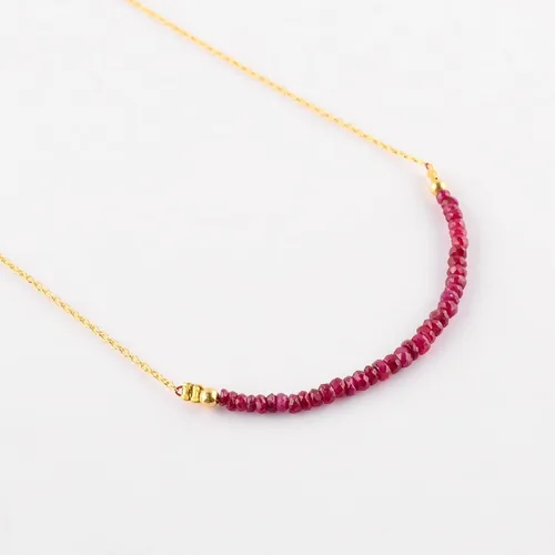 Miniatura 4 de Collar de barra hecho a mano con cuentas naturales para mujer, cristales de piedra natal y piedras curativas, chapado en rodio de plata de ley 925