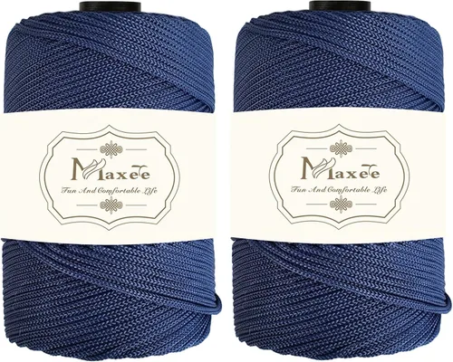 Miniatura 35 de Cordón de macramé premium de poliéster 3 mm × 218 yardas, cordón de macramé 100% polipropileno de 3 mm, ideal para crochet, colgadores de pared, 30