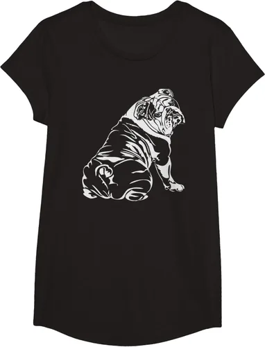 Miniatura 3 de Gracioso Bulldog Inglés playera perro Hund playera regalo, Azul (Heather blue)
