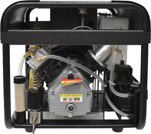 TUXING Compresor de aire PCP de 4500 Psi/300 bar doble cilindro, bomba de aire eléctrica de alta presión, separador de agua y aceite incorporado,