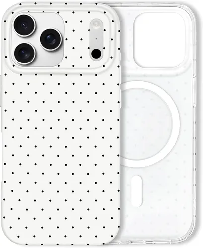 Miniatura 85 de Hython Funda para iPhone Air, diseño estético de lunares lindos, funda simple de 6.5 pulgadas, delgada, antiarañazos, parachoques de TPU suave, a